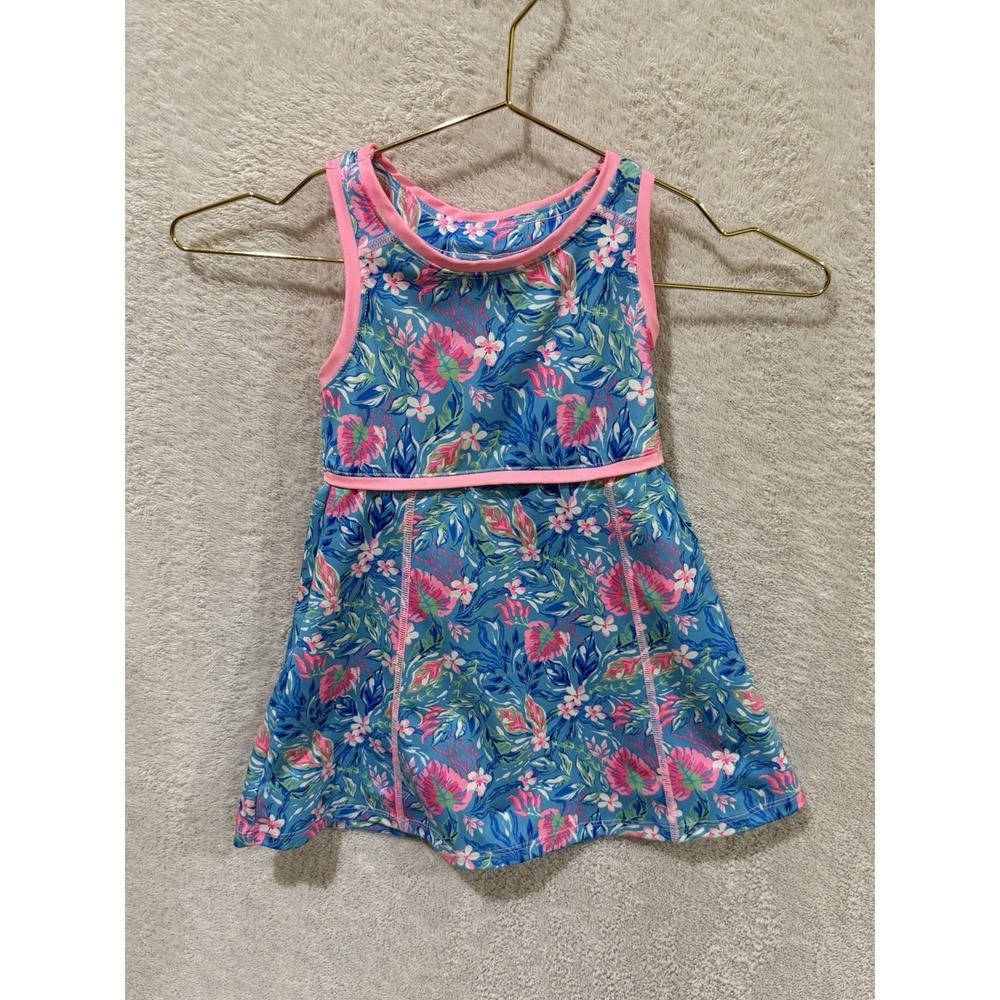 Tommy Bahama Active Floral Dress Girls 3T Sundress Vacation Colorful Summer